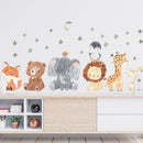 Adesivos decorativos infantis para parede - Animais Fofinhos da Africa