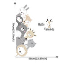 Adesivos decorativos infantis para parede - Animais Fofinhos da Savana